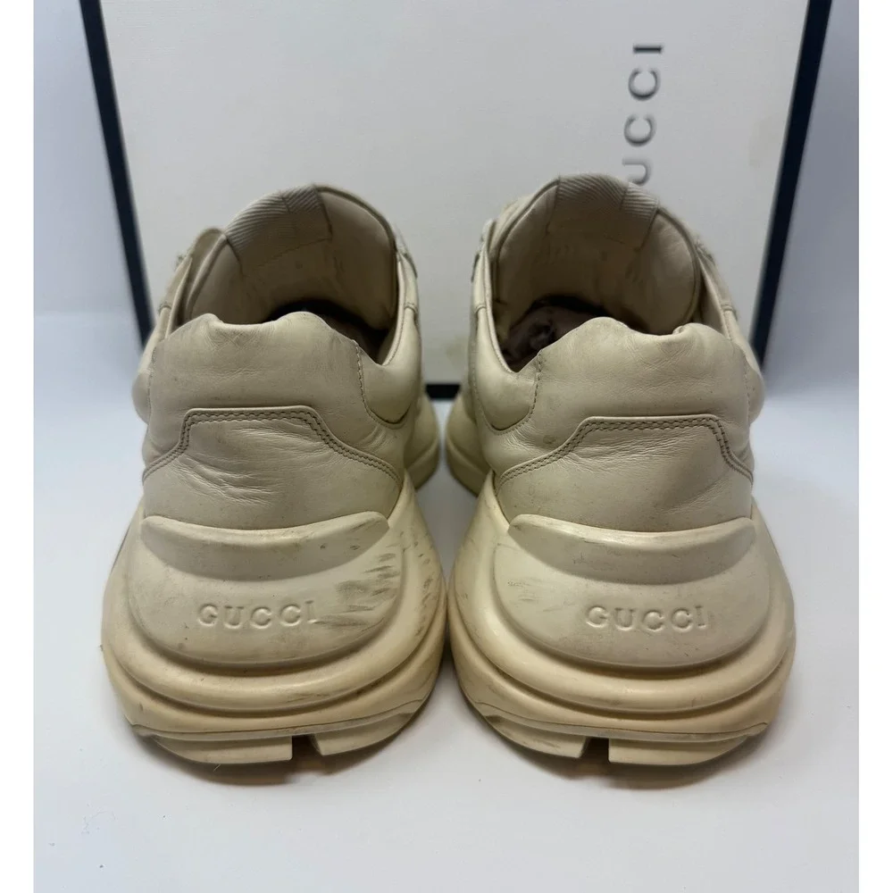 Gucci Rhyton Logo Leather Sneaker Size 9 US 8 Gucci